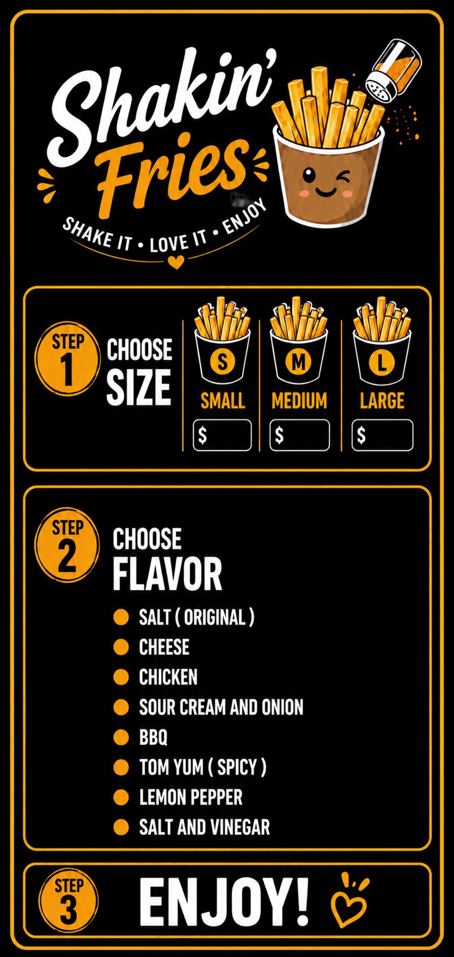 Menu board